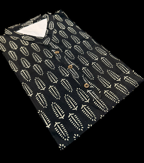 Pure Cotton based Printed short Kurti for girls /Ladies (Size 38 - length 28 inches, Size 42 ,46, 48 length -31 inches)sleeves 17 inch