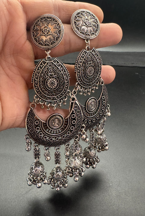 Beautiful oxidised bigger earrings