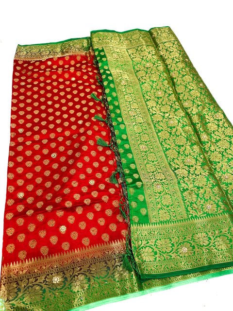 ART SILK SAREE WITH BEAUTIFUL STONE WORK WITH CONTRAST PALLU AND BLOUSE