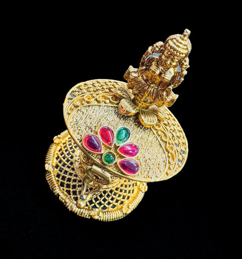 Lakshmi Ji Murti Imitation Sindoor Daani (Heavy metal good quality