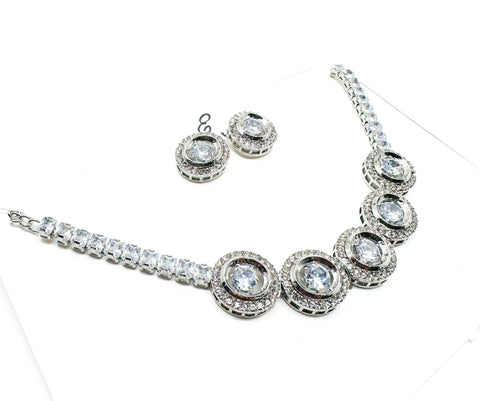 Crystals work small size Necklace set