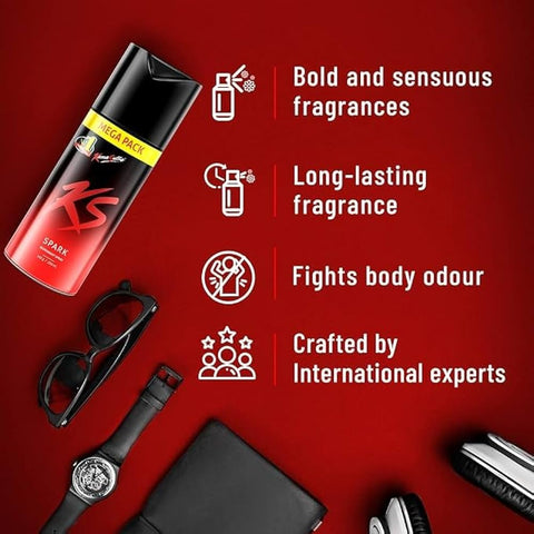 Long-Lasting Deodorant Body Spray for Men | Energizing Fresh Fragrance | All-Day Sweat & Odor Protection | Mega Pack 220ml | Strong Masculine Scent | Quick-Dry Formula | Daily Use Deodorant Spray for Confidence & Freshness
