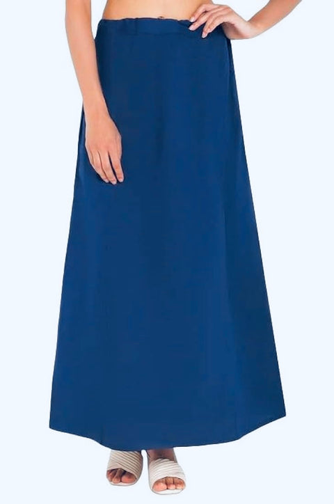 Peacock Blue  colour waist size-44 inch Under skirt or peticott in cotton fabric
