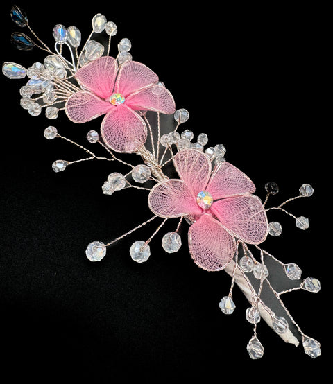 Very shiny and sparkly crystals with pearls hair accessories for styling hair (perfect for curls or hair bun style) easy to use