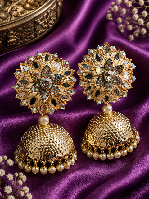 Pearls & Stone Design Beautiful Jhumka