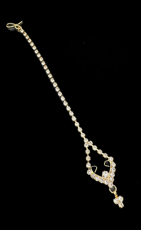 Very small size Gold and Silver  look fine stone work beautiful tikka