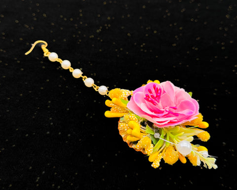 Floral jewellery for Haldi