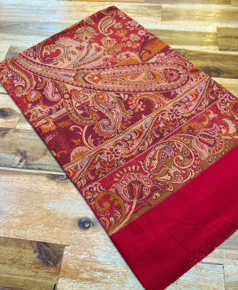 Women's Plain Pure woollen Kashmiri Shawl