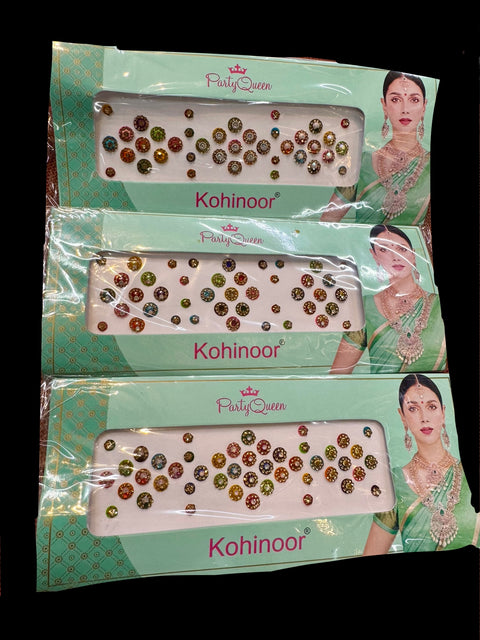 Golden stone Multicoloured  Bindi(price per pack)
