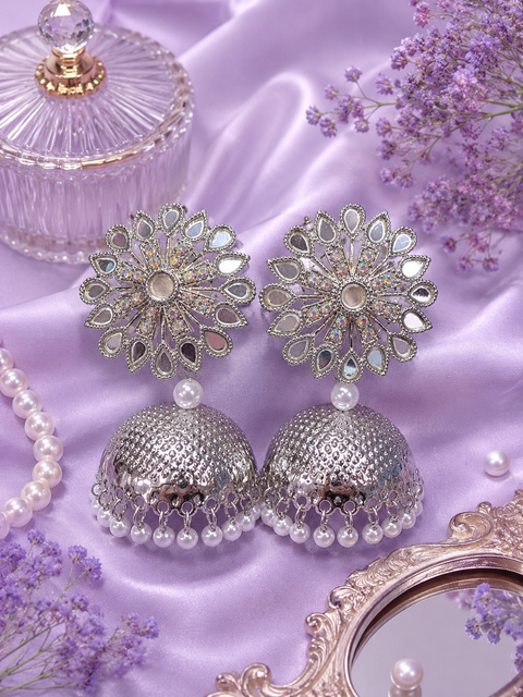 Pearls & Stone Design Beautiful Jhumka