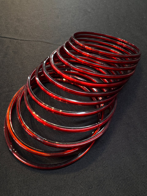 Maroon Color Plain Glass bangles 1 dozen in one pack (price per pack)
