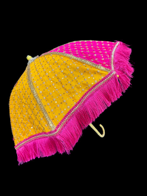 Embroidery design umbrella for wedding  /Haldi /Mehndi decor