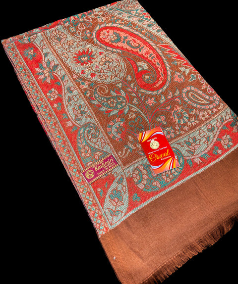 Women's Plain Pure woollen Kashmiri Shawl