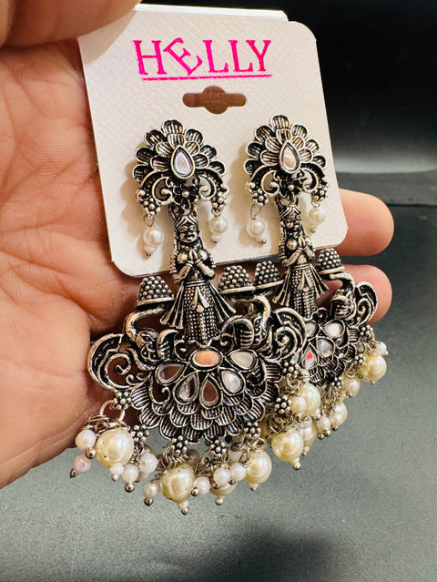 Beautiful oxidised bigger earrings