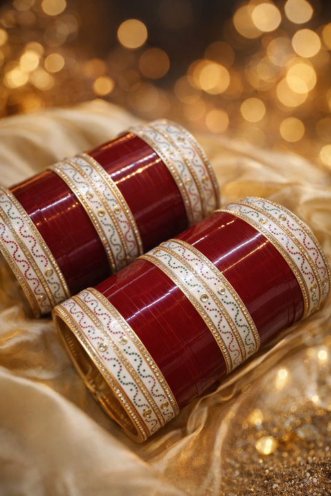 Beautiful traditional look dotted Design Bridal Chura