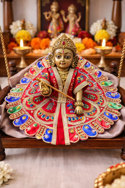 Size 4 Laddu Gopal dress, Laddu Gopal outfit, Kanha ji dress, Krishna dress, handmade deity dress, Janmashtami dress, Thakur ji poshak, Bal Gopal dress (only Dress) price each dress