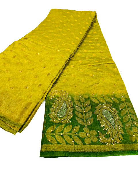 Silk Based beautiful design Saree with contrast Pallu & Blouse