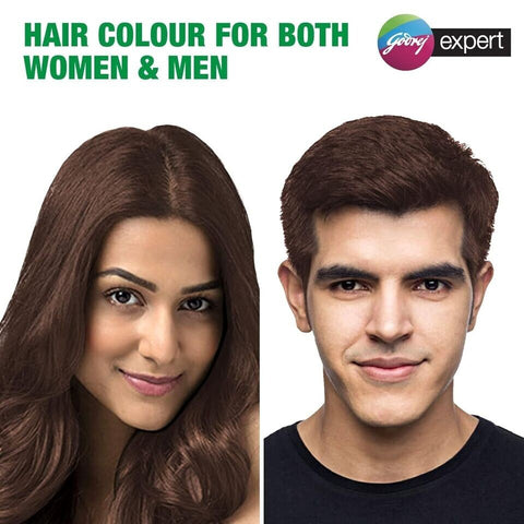 Godrej Expert Rich Crème Hair Colour – Natural Brown 4.00 with 100% grey coverage, long-lasting colour and no ammonia. Enriched with aloe vera for soft, shiny-looking hair.