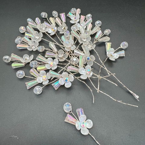 Pack of Beautiful pearls flower hair jura Pin (20 in each pack) Price per pack