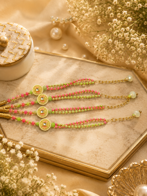 Bhabhi Rakhi Stylish designer  with original kundan detailing, presented in a premium gift box  (price per bracelet)