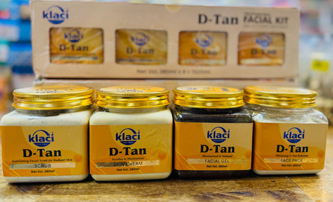 D Tan professional Facial Kit bigger pack (Salon pack) 1520 ml 380 ml each