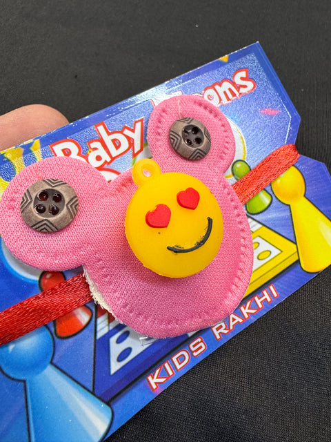 Smiley Kids Rakhi in light blink pack