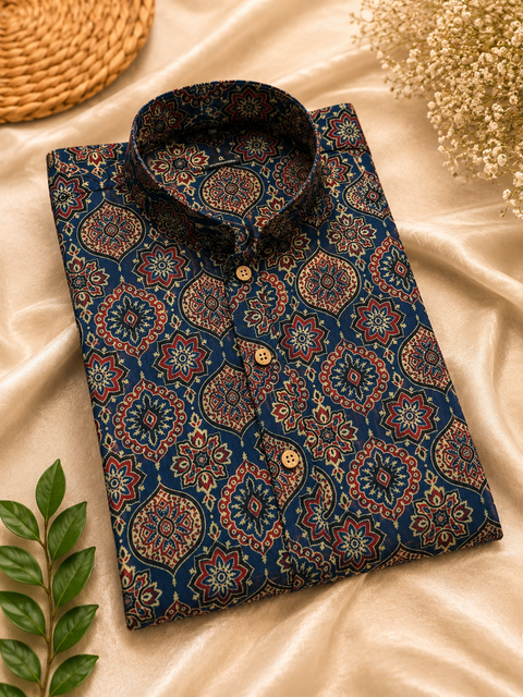 Pure cotton based Men’s Printed kurti (sizes mentioned in inches ,not according to the label on Kurti)size 44 kurti- Length 40 inches and size 46-length 42 inches ) Kurti only. Pants not included.
