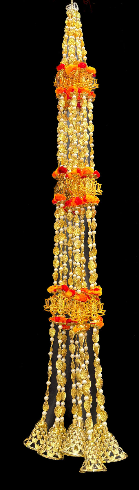 (Video clip attached) (Price per string) Pearls with latkan design Decorative Garland Strings for Wedding Party Decoration/ Diwali Decoration