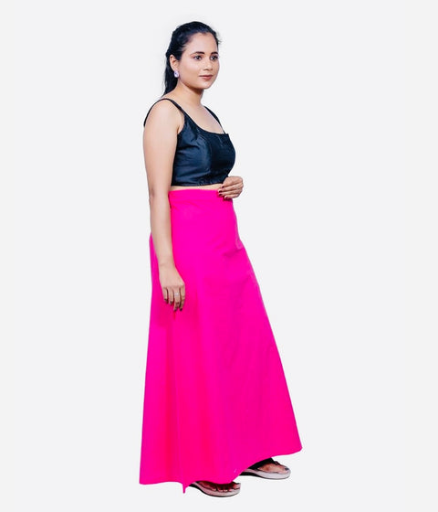 Vibrant Hot Pink color cotton Petticoat