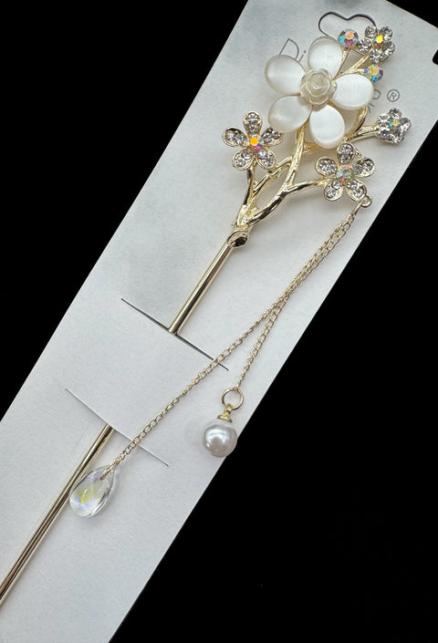 Pearl design Hair pin for jura