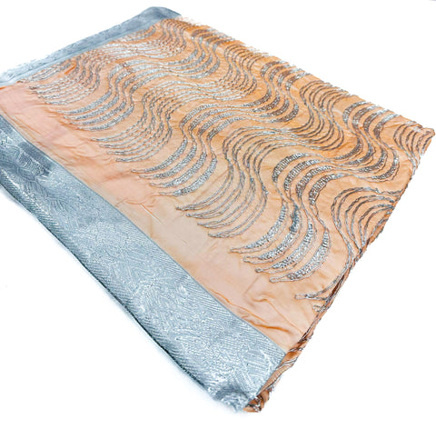 Silk Based embroidery work Rumala Sahib Double Set With Palkan