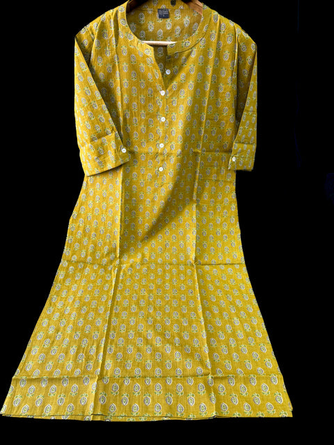 Pure cotton based printed kurti for ladies/girls