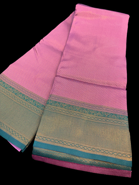 Soft Silk Saree with contrast beautiful pallu and blouse
