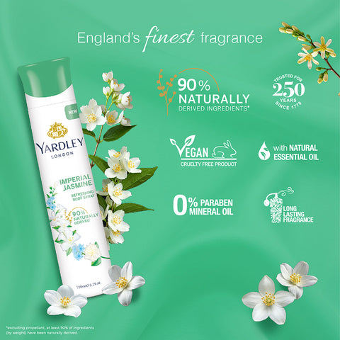 Yardley London Referishing Body Spray Jasmine 150ml