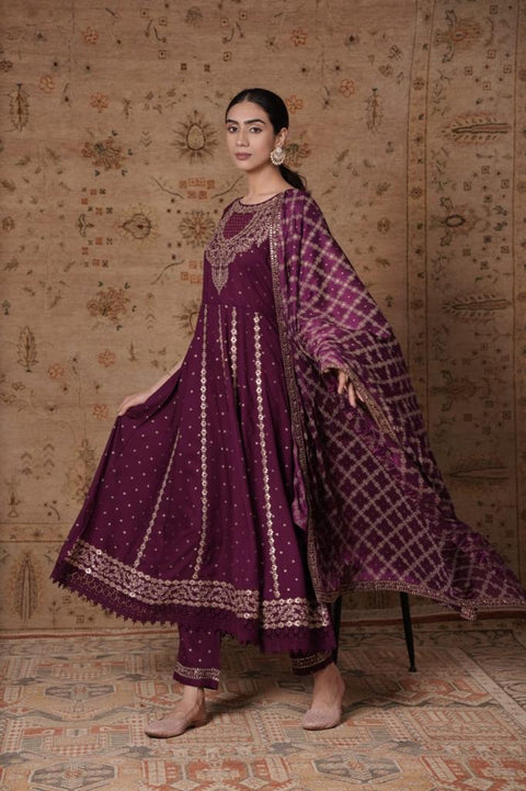 Pure & Soft Rayon Based Designer Embroidered & Mirror work Kurti With Plazo Pants & Dupatta