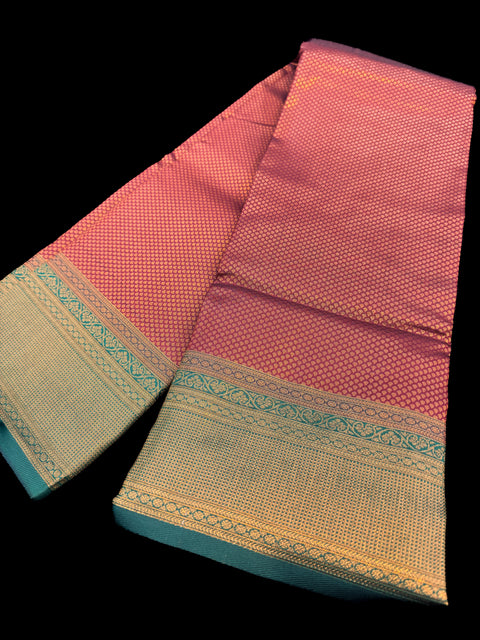Soft Silk Saree with contrast beautiful pallu and blouse
