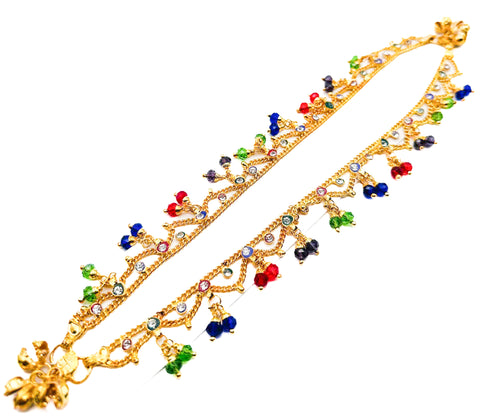 Stone work beautiful Anklets (pair)