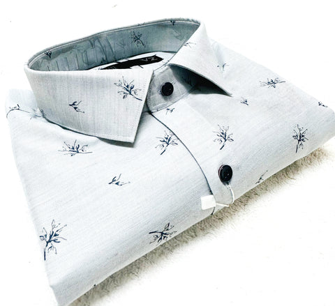 Cotton based beautiful mat look print Shirt