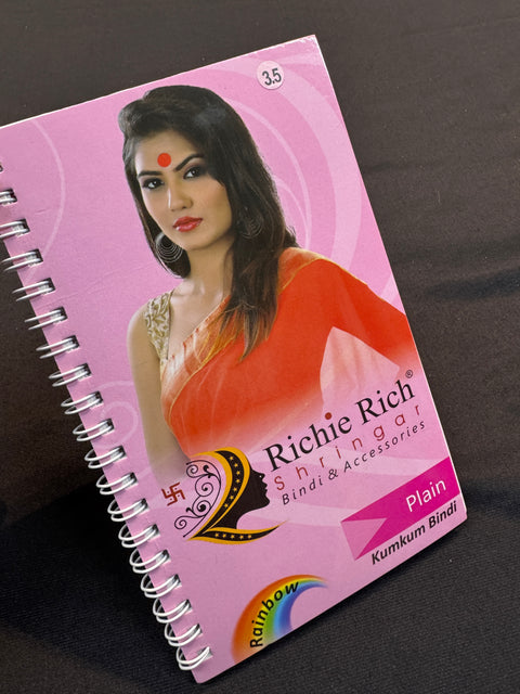 (Video clip attached)Plain Multicoloured Bindi Book