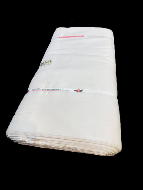 Off White colour Rubia Voile turban fabric ($5 Per Meter)