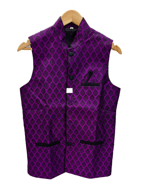 Purple color Men’s Waistcoat/kurta Jacket
