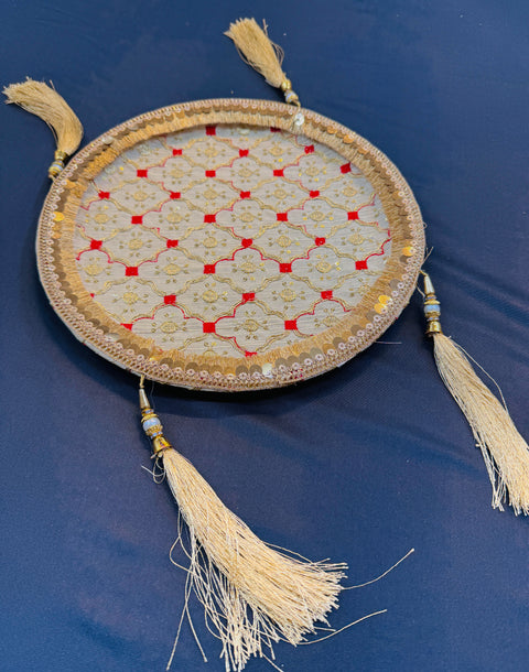 Decorated Thali with tessels