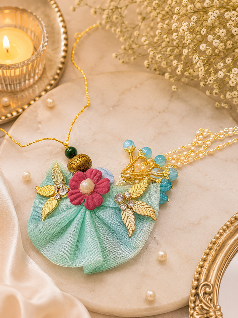 Bhabhi Rakhi Pearls beaded Beautiful  Work latkan style