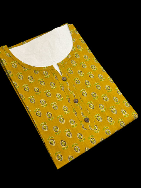 Pure Cotton based Printed short Kurti for girls /Ladies (Size 38 - length 28 inches, Size 42 ,46, 48 length -31 inches)sleeves 17 inch