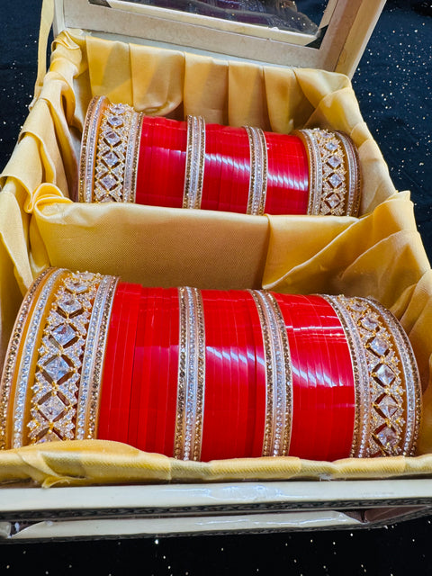 American Diamond Kade set in Bridal Churra