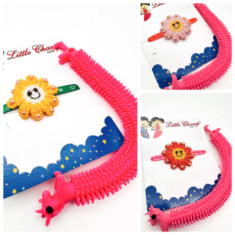 Knitted Rakhi with gift pack(Each)