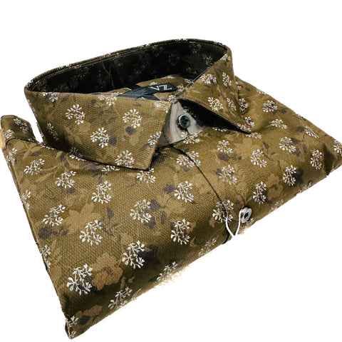 Cotton based beautiful mat look printed Shirt