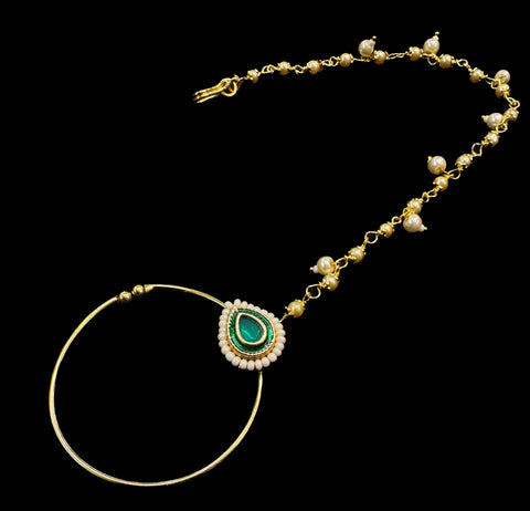 Medium size Original kundan stone Beautiful Bride Nath (non piercing)