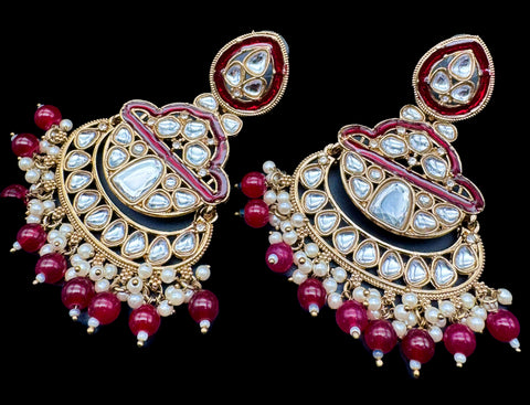 Kundan with beautiful pearls Earrings