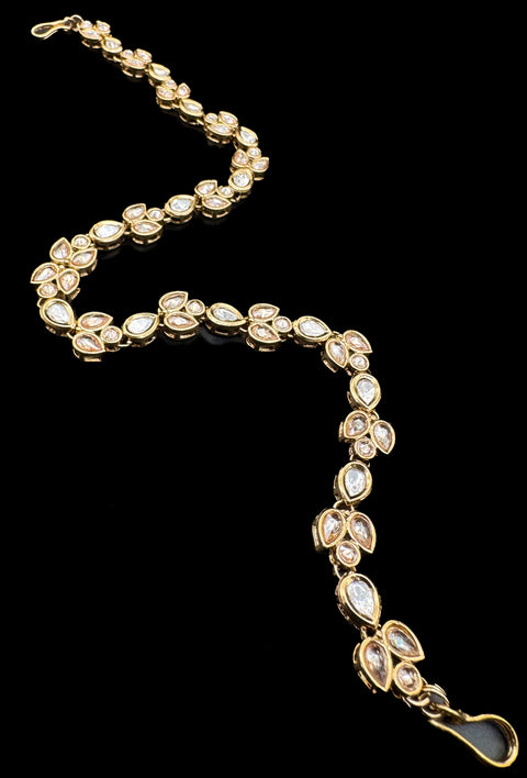 Beautiful crystal Polki stone sheeshpatti